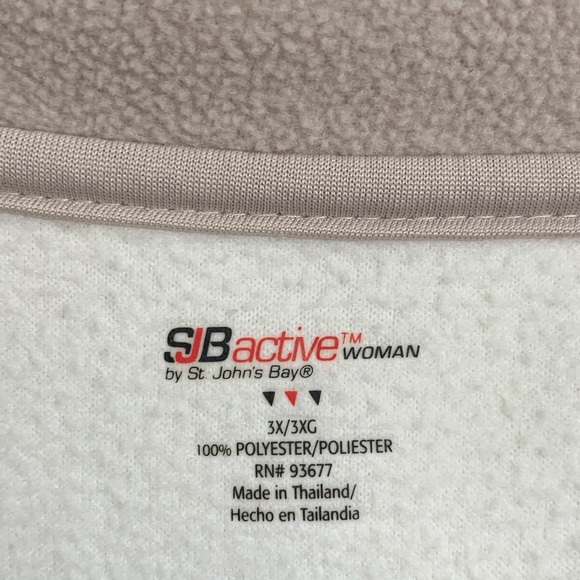 St. John's Bay Quarter-Zip Microfleece Pullover 3X - Picture 2 of 8